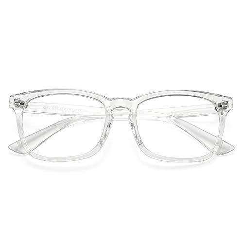 COASION Durchsichtige Fake Brille Ohne StäRke Damen Herren Fakebrillen Modebrille Brille mit Fensterglas für MäDchen MäNner von COASION