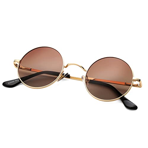 COASION Retro Kleine Runde Polarisierte Sonnenbrille für Männer Frauen von COASION