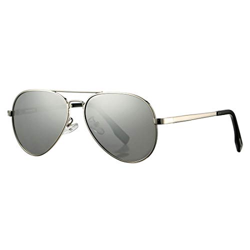 COASION Retro Pilotenbrille Polarisierte Sonnenbrille für Herren Damen UV400 Schutz Sonnenbrillen Vintage von COASION