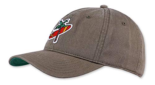 Coastal - Palm Cross (Olive) - Curved Visor Dad Cap von Coastal