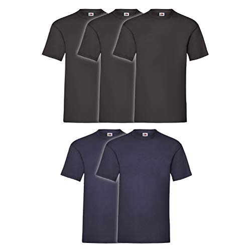 5er Pack T-Shirt Valueweight T - Farbe: 3x Black 2x Navy - Größe: L 5er Pack T-Shirt Valueweight T - Farbe: 3x Black 2x Navy - Größe: L von COATS