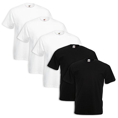 5er Pack T-Shirt Valueweight T - Farbe: 3x White 2x Black - Größe: S von COATS