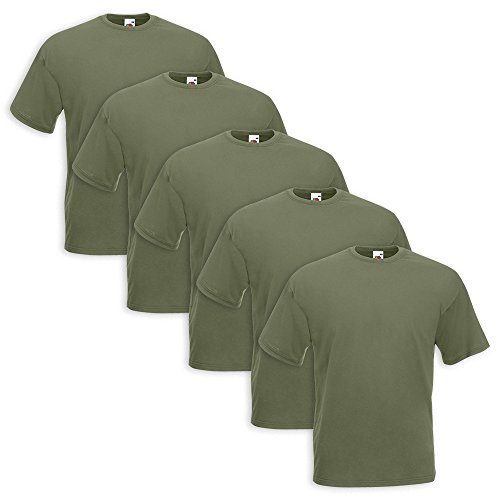 5er Pack T-Shirt Valueweight T - Farbe: Classic Olive - Größe: L von COATS