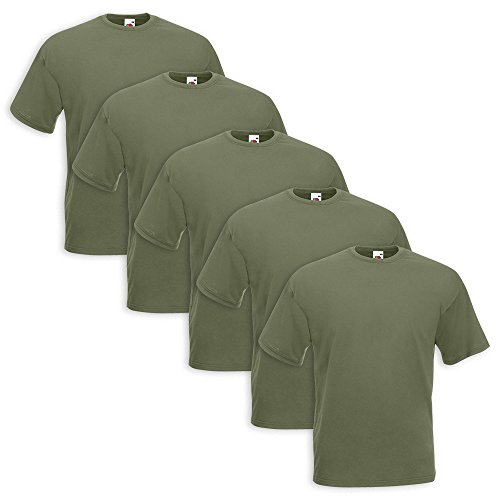 5er Pack T-Shirt Valueweight T - Farbe: Classic Olive - Größe: XL von COATS