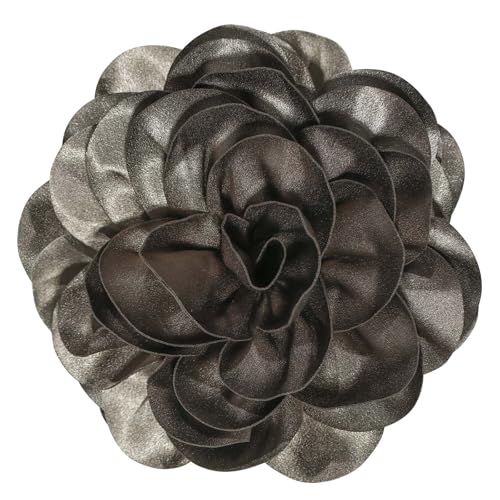 19,1 cm große Rosen-Brosche, exquisite glänzende Kamelien-Brosche, übergroße Blumen-Brosche, Anstecknadel, geeignet für Frauen, Tanz, Bankett, Hochzeit, Haarbekleidung, Zubehör, Burnt Brown, X-Large 19,1 cm große Rosen-Brosche, exquisite glänzende Kamelien-Brosche, übergroße Blumen-Brosche, Anstecknadel, geeignet für Frauen, Tanz, Bankett, Hochzeit, Haarbekleidung, Zubehör, Burnt Brown, X-Large von COAUXOG