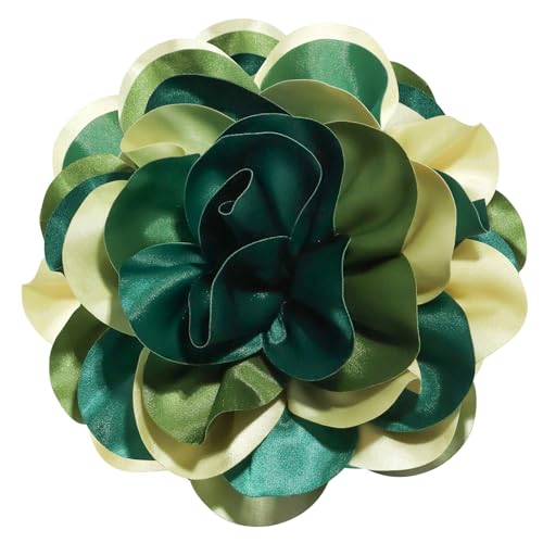 19,1 cm große Rosen-Brosche, exquisite glänzende Kamelien-Brosche, übergroße Blumen-Brosche, Anstecknadel, geeignet für Frauen, Tanz, Bankett, Hochzeit, Haarbekleidung, Zubehör, Dunkel-Hellgrün-Gelb 19,1 cm große Rosen-Brosche, exquisite glänzende Kamelien-Brosche, übergroße Blumen-Brosche, Anstecknadel, geeignet für Frauen, Tanz, Bankett, Hochzeit, Haarbekleidung, Zubehör, Dunkel-Hellgrün-Gelb von COAUXOG