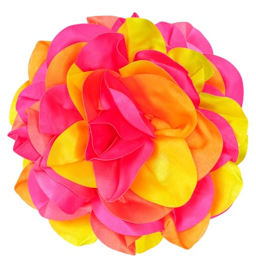 19,1 cm große Rosen-Brosche, exquisite glänzende Kamelien-Brosche, übergroße Blumen-Brosche, Anstecknadel, geeignet für Frauen, Tanz, Bankett, Hochzeit, Haarbekleidung, Zubehör, Rosenrot + Gelb 19,1 cm große Rosen-Brosche, exquisite glänzende Kamelien-Brosche, übergroße Blumen-Brosche, Anstecknadel, geeignet für Frauen, Tanz, Bankett, Hochzeit, Haarbekleidung, Zubehör, Rosenrot + Gelb von COAUXOG