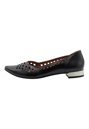 COBIE Damen Leder Ballerinas, SCHWARZ, 38 EU von COBIE