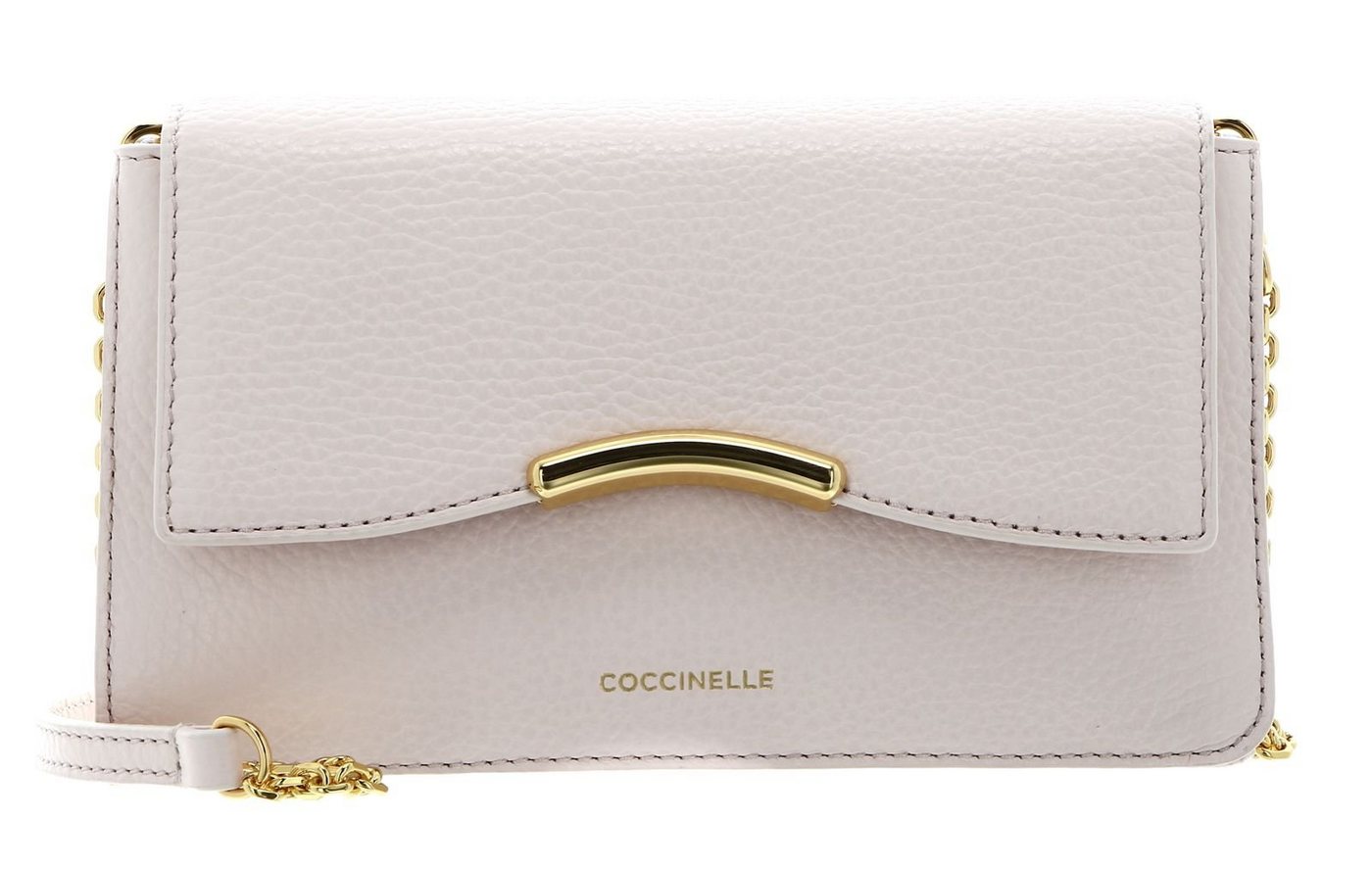 COCCINELLE Clutch Mini Bag Grained Leather, aus echtem Rindsleder von COCCINELLE