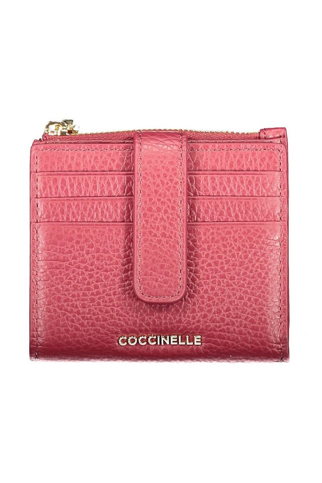 COCCINELLE Geldbörse, Damen-Geldbörse Lila Metallic – Praktisch & Stilvoll mit Logo-Detai von COCCINELLE