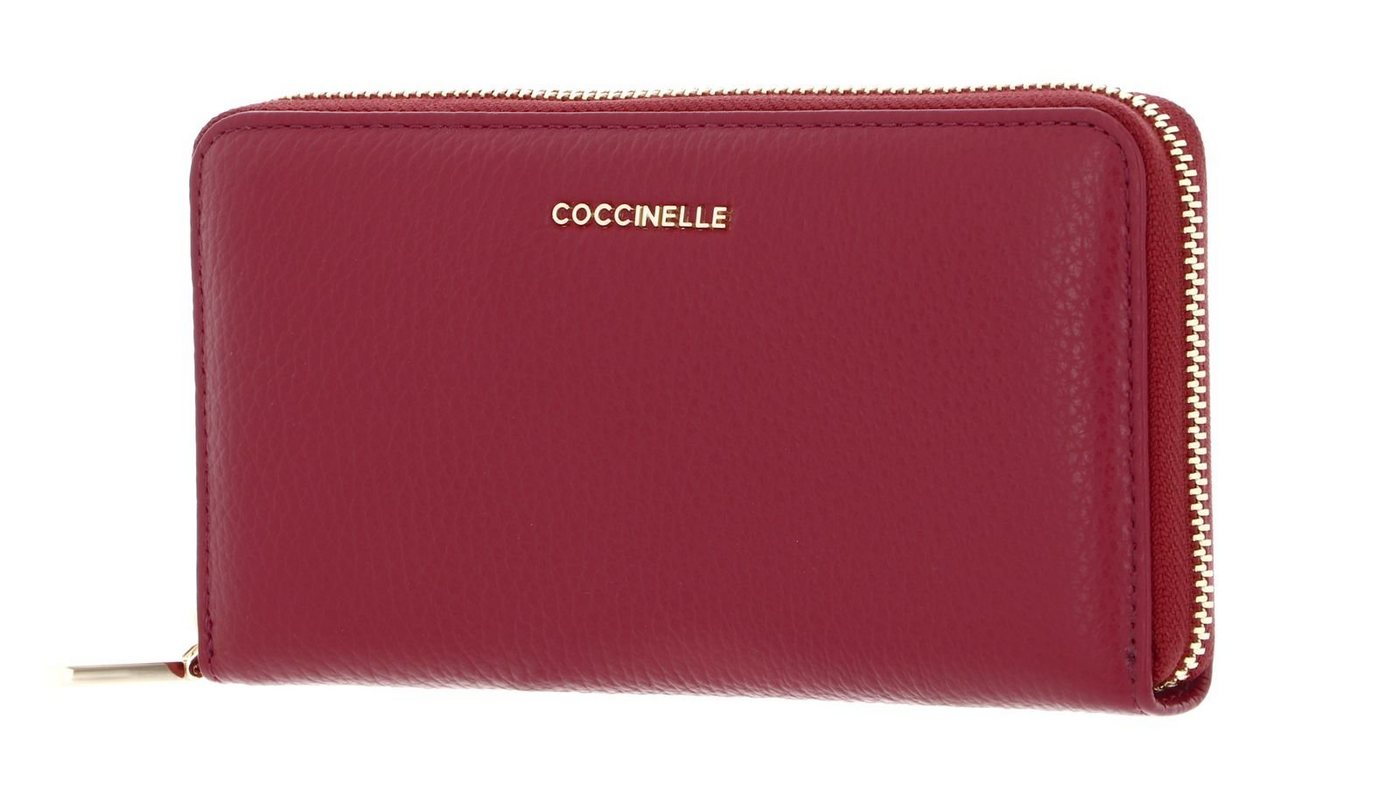 COCCINELLE Geldbörse Metallic Soft, aus echtem Leder von COCCINELLE