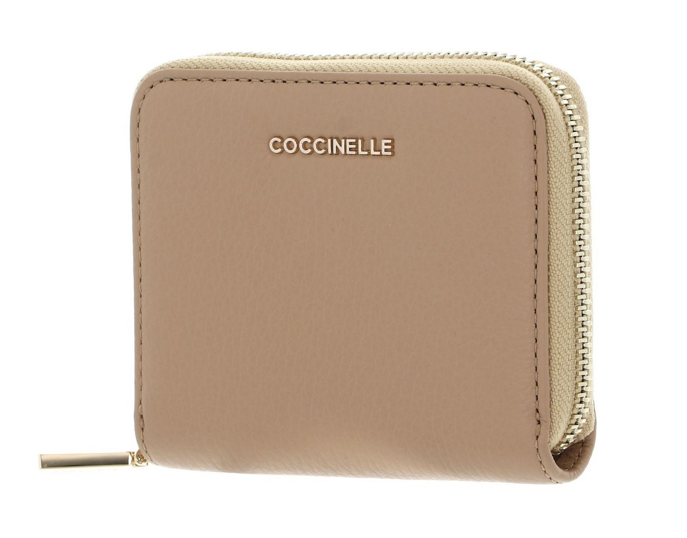 COCCINELLE Geldbörse Metallic Soft, aus echtem Rindsleder von COCCINELLE