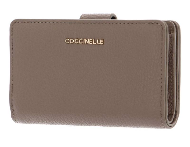 COCCINELLE Geldbörse Mini Wallet Grained Leather, aus echtem Rindsleder von COCCINELLE