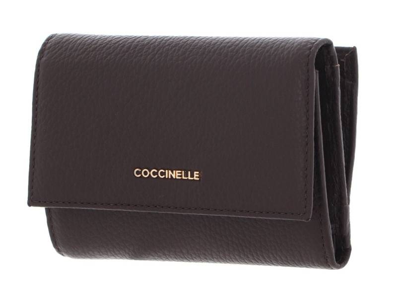 COCCINELLE Geldbörse Metallic Soft, aus echtem Rindsleder von COCCINELLE