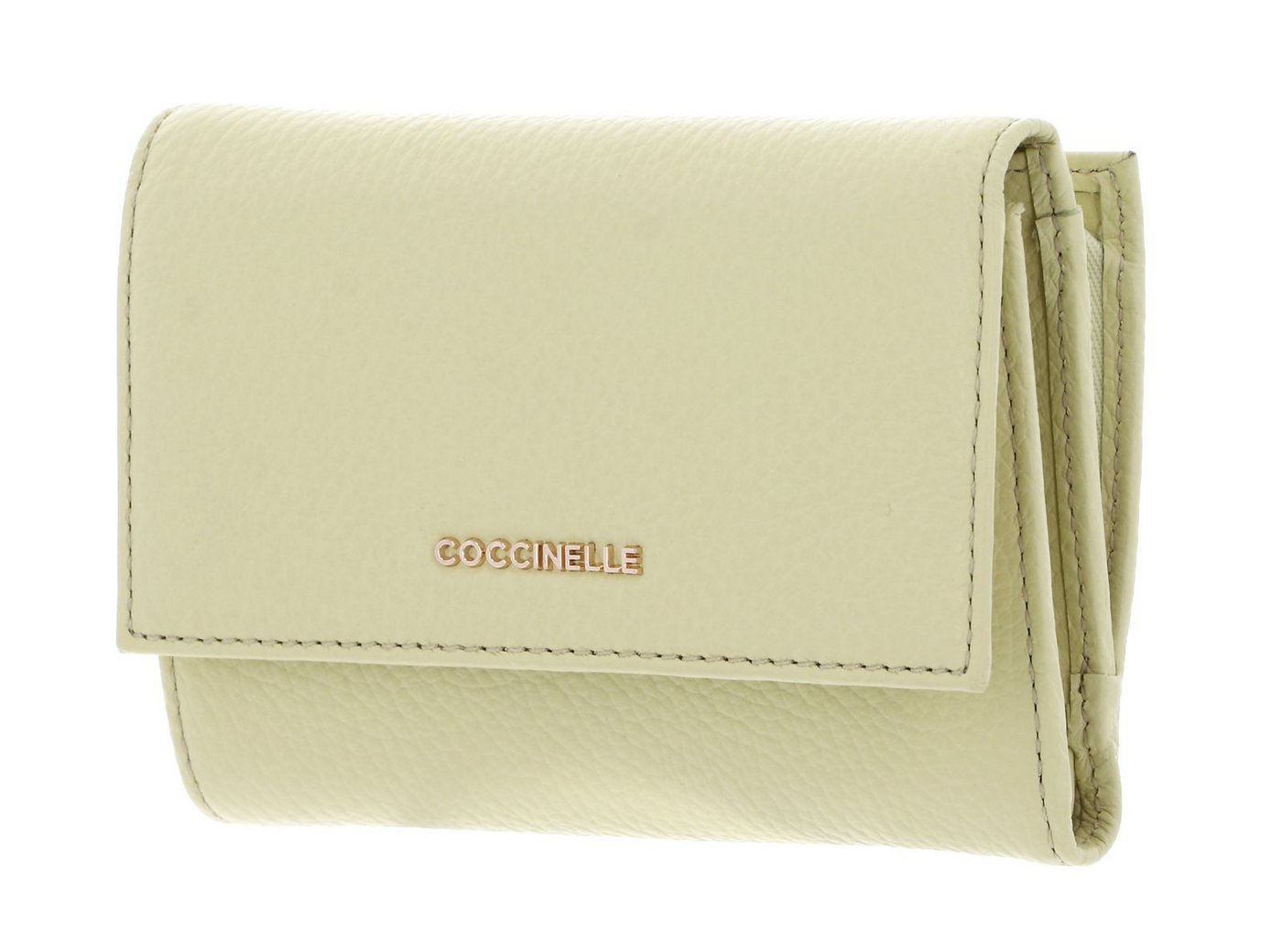 COCCINELLE Geldbörse Wallet Grainy Leather, aus echtem Rindsleder von COCCINELLE