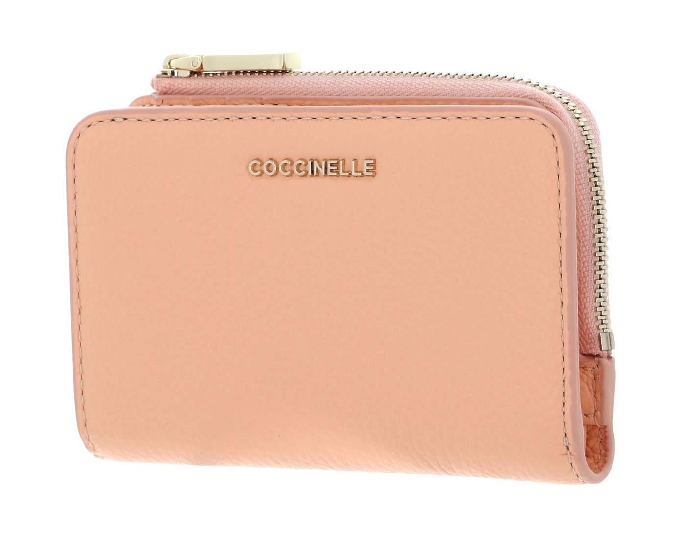 COCCINELLE Geldbörse Metallic Soft, aus echtem Rindsleder von COCCINELLE