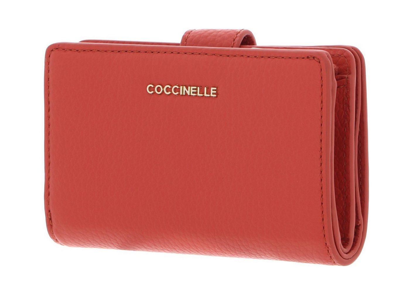 COCCINELLE Geldbörse Metallic Soft, aus echtem Rindsleder von COCCINELLE