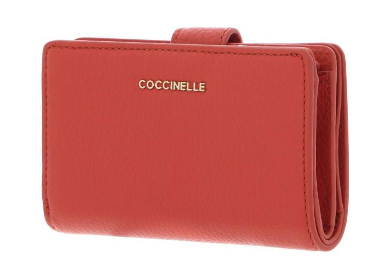 COCCINELLE Geldbörse Metallic Soft, aus echtem Rindsleder von COCCINELLE