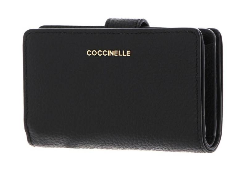 COCCINELLE Geldbörse Mini Wallet Grained Leather, aus echtem Rindsleder von COCCINELLE