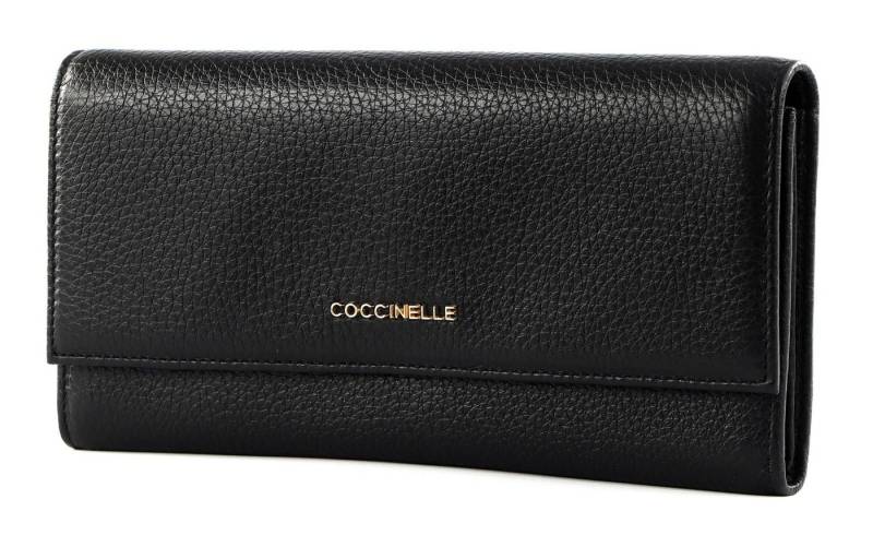 COCCINELLE Geldbörse Metallic Soft, aus echtem Rindsleder von COCCINELLE