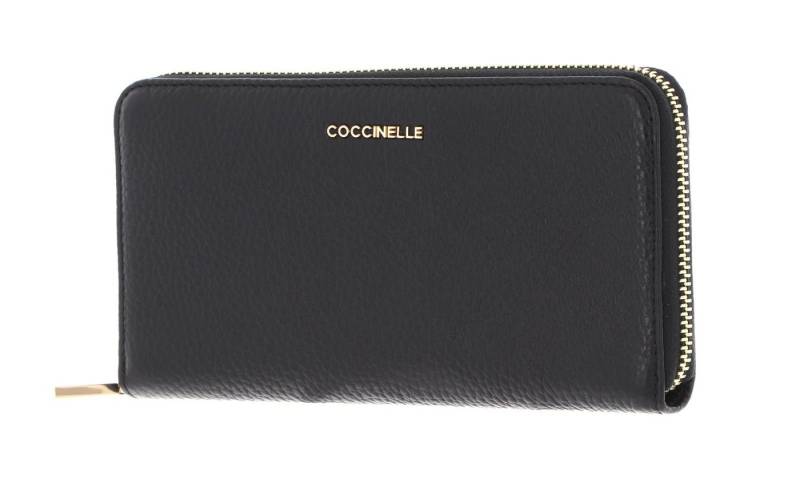 COCCINELLE Geldbörse Metallic Soft, aus echtem Rindsleder von COCCINELLE