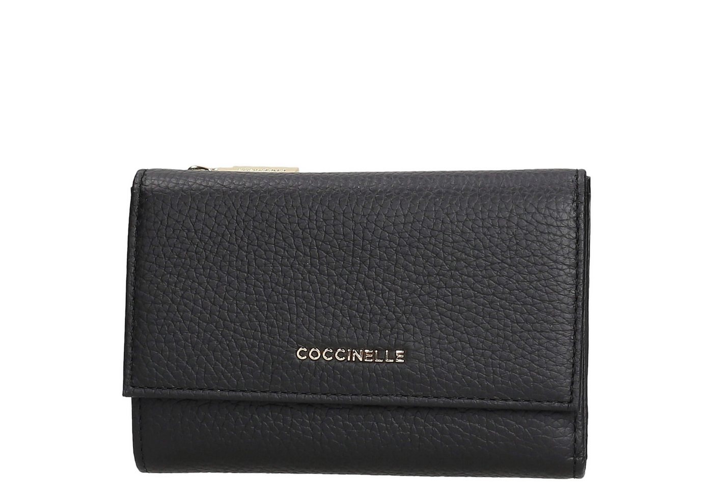 COCCINELLE Geldbörse Metallic Soft - Geldbörse 12cc 14 cm (black) von COCCINELLE