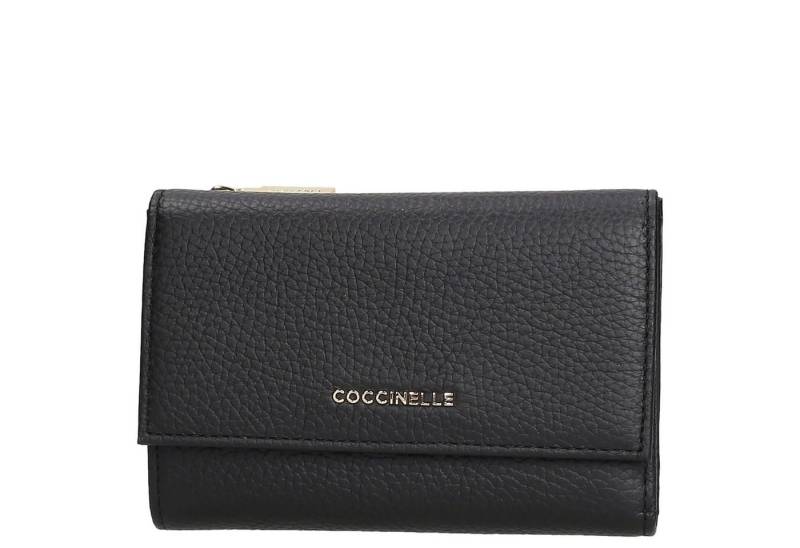 COCCINELLE Geldbörse Metallic Soft - Geldbörse 12cc 14 cm (black) von COCCINELLE