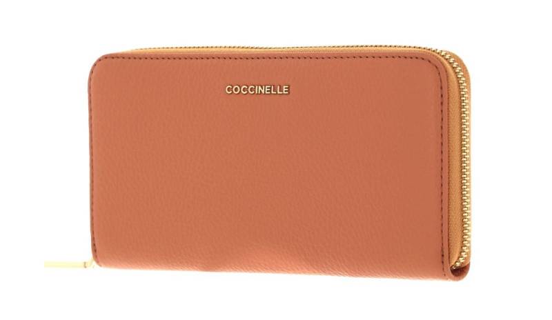 COCCINELLE Geldbörse Metallic Soft, aus echtem Rindsleder von COCCINELLE