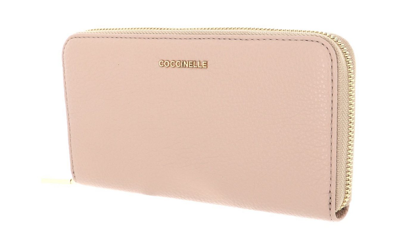 COCCINELLE Geldbörse Metallic Soft, aus echtem Rindsleder von COCCINELLE