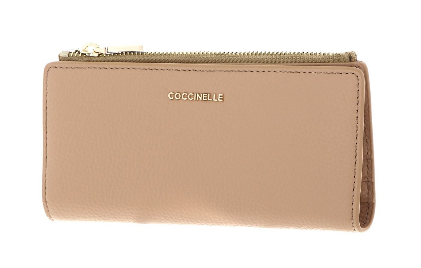 COCCINELLE Geldbörse Metallic Soft, aus echtem Rindsleder von COCCINELLE