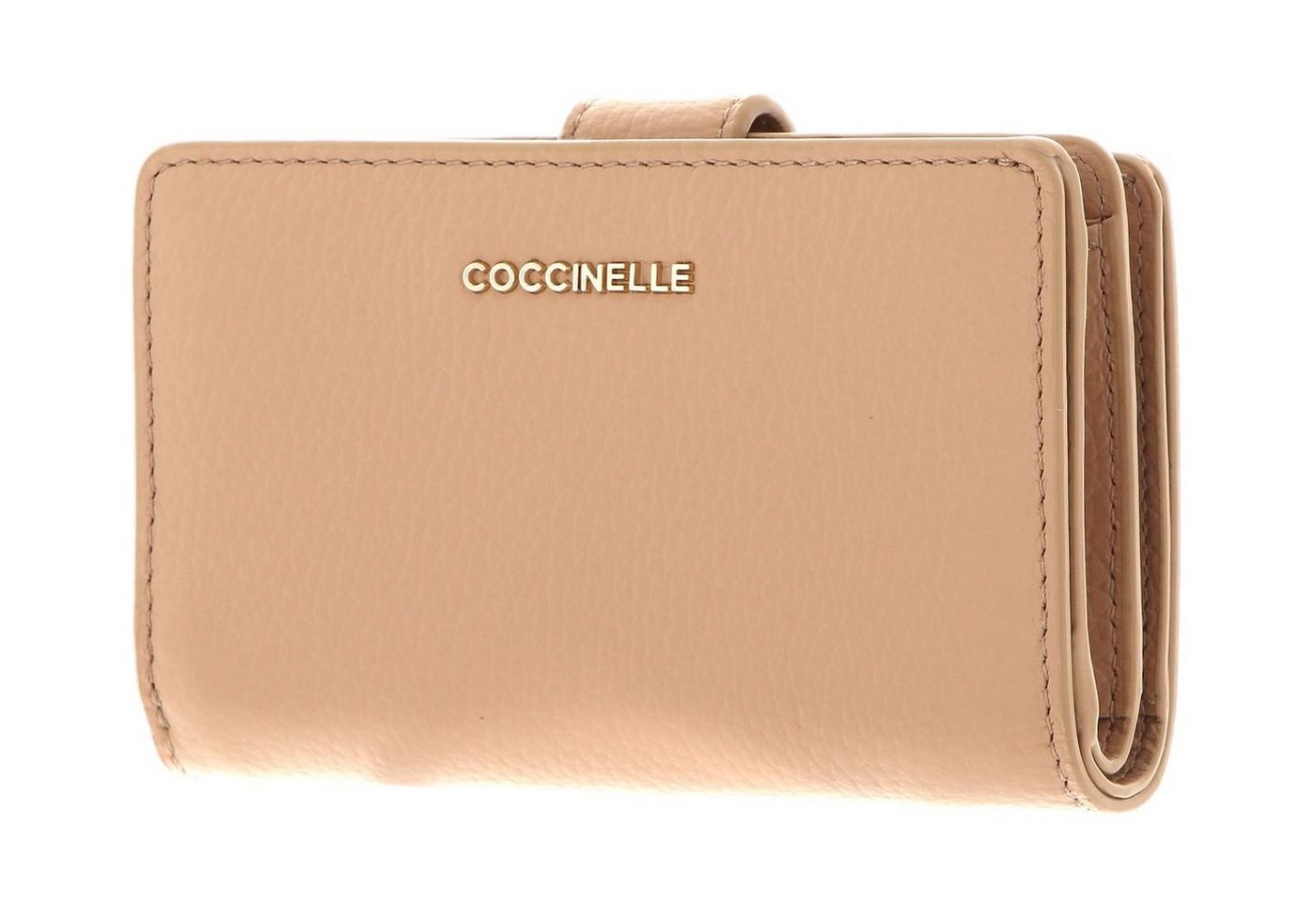 COCCINELLE Geldbörse Metallic Soft, aus echtem Rindsleder von COCCINELLE