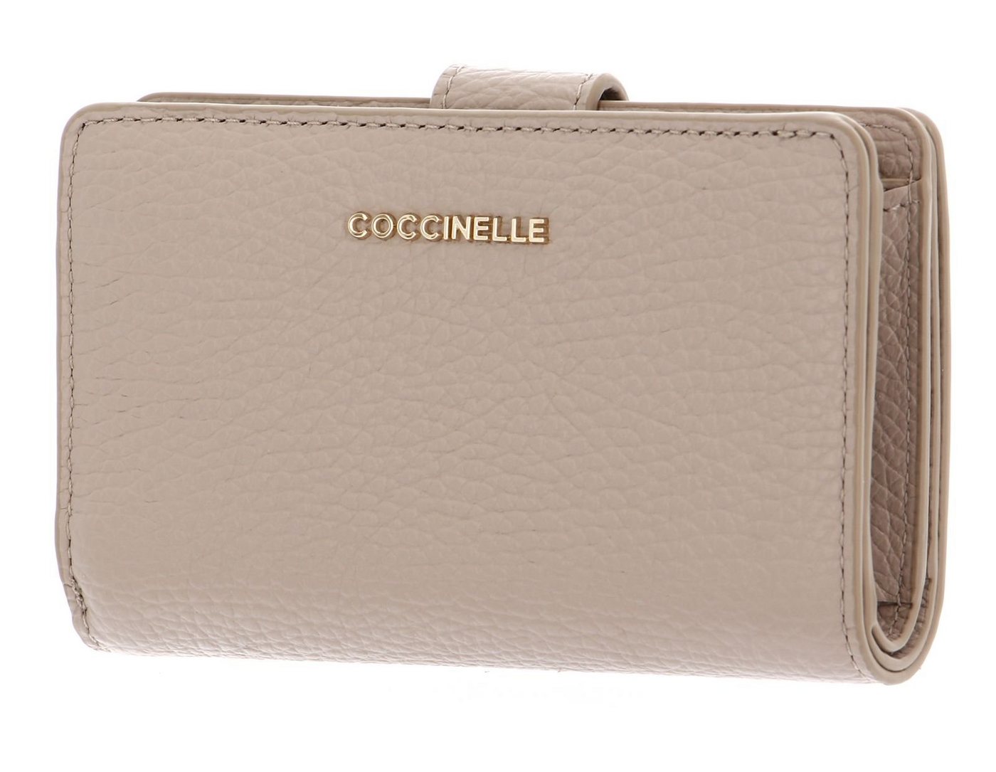 COCCINELLE Geldbörse Metallic Soft, aus echtem Rindsleder von COCCINELLE