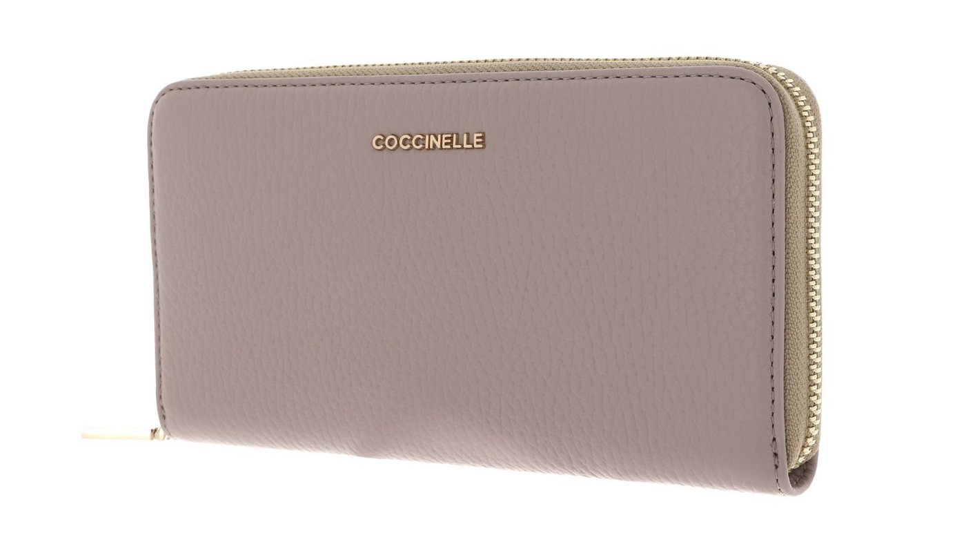 COCCINELLE Geldbörse Metallic Soft, aus echtem Rindsleder von COCCINELLE