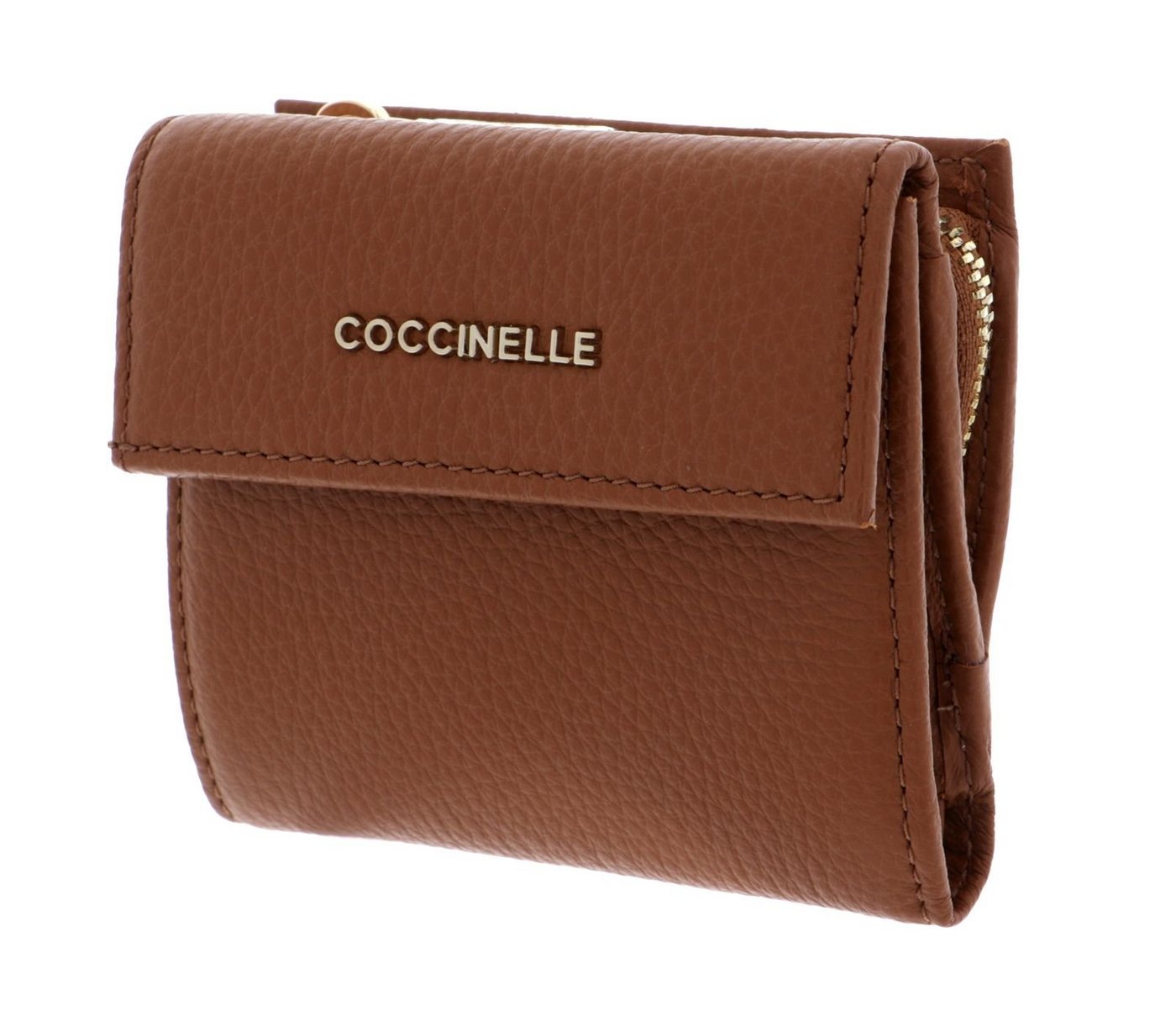 COCCINELLE Geldbörse Metallic Soft, aus echtem Rindsleder von COCCINELLE