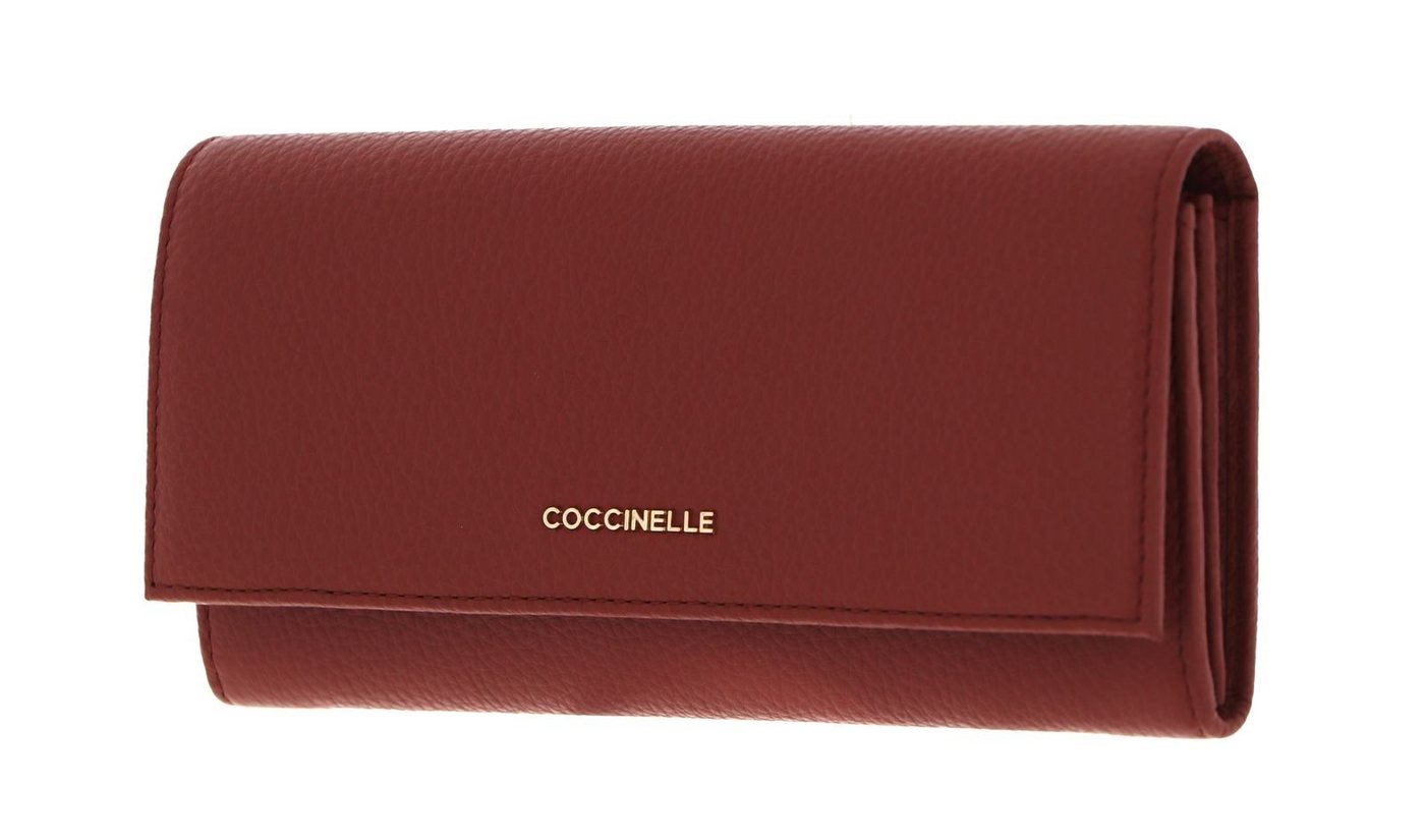 COCCINELLE Geldbörse Metallic Soft, aus echtem Leder von COCCINELLE