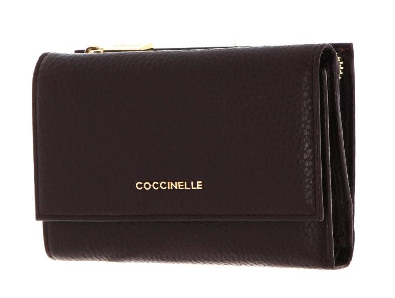 COCCINELLE Geldbörse Metallic Soft, aus echtem Rindsleder von COCCINELLE