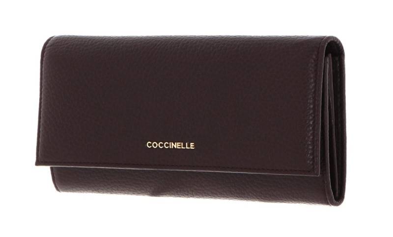 COCCINELLE Geldbörse Metallic Soft, aus echtem Rindsleder von COCCINELLE