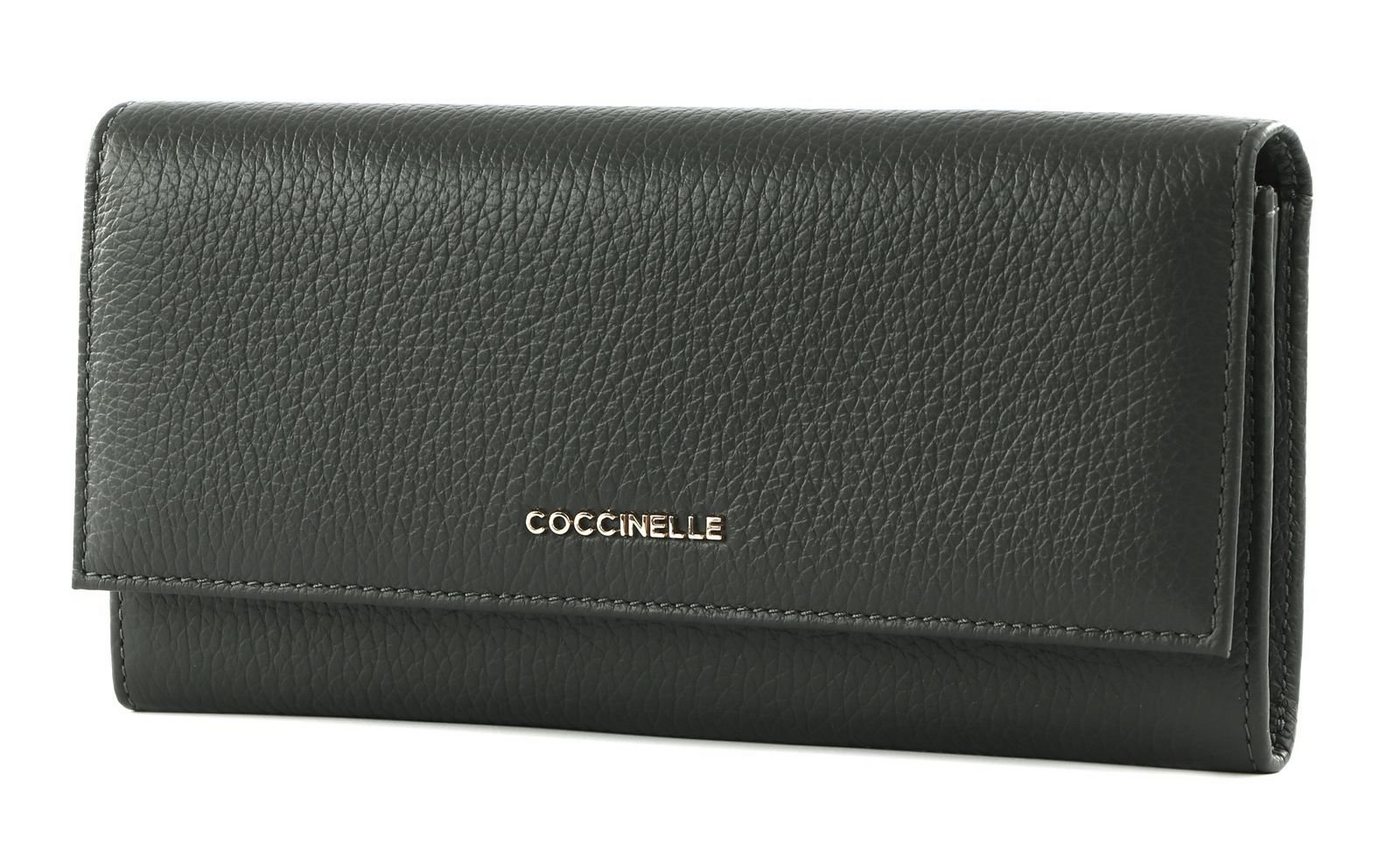 COCCINELLE Geldbörse Metallic Soft, aus echtem Rindsleder von COCCINELLE