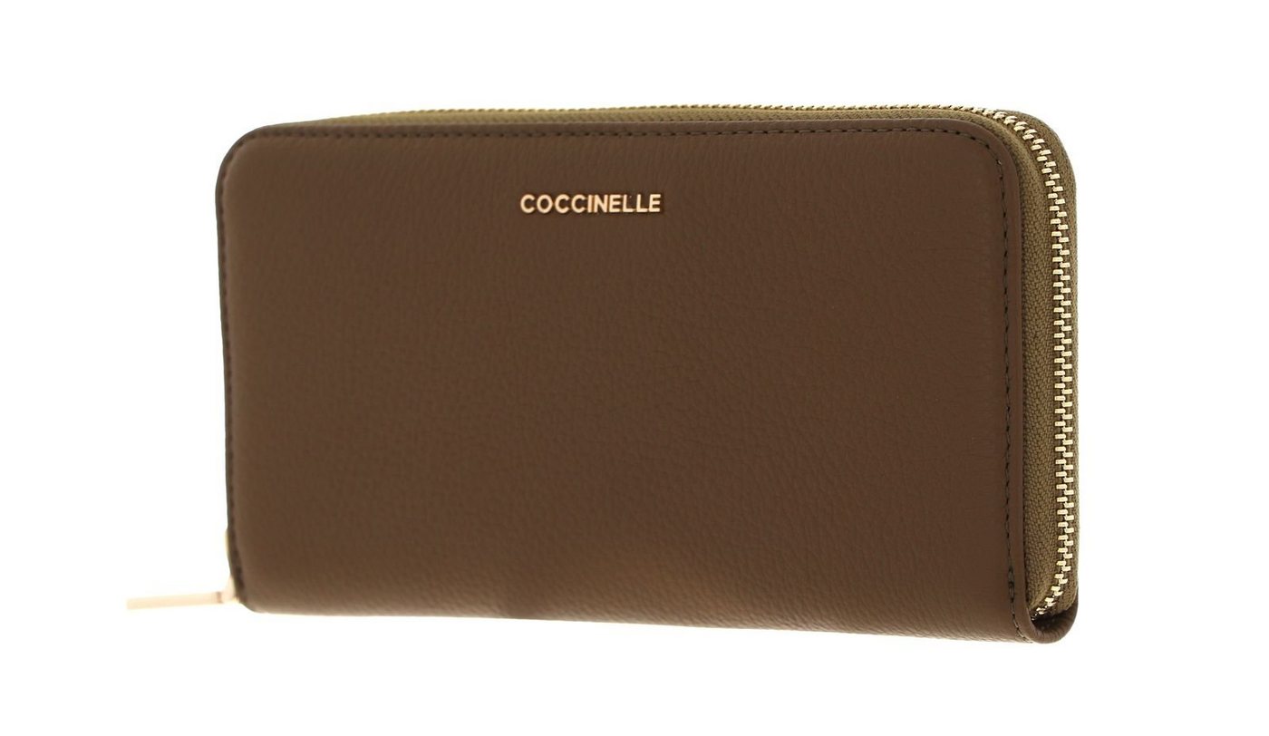 COCCINELLE Geldbörse Metallic Soft, aus echtem Rindsleder von COCCINELLE