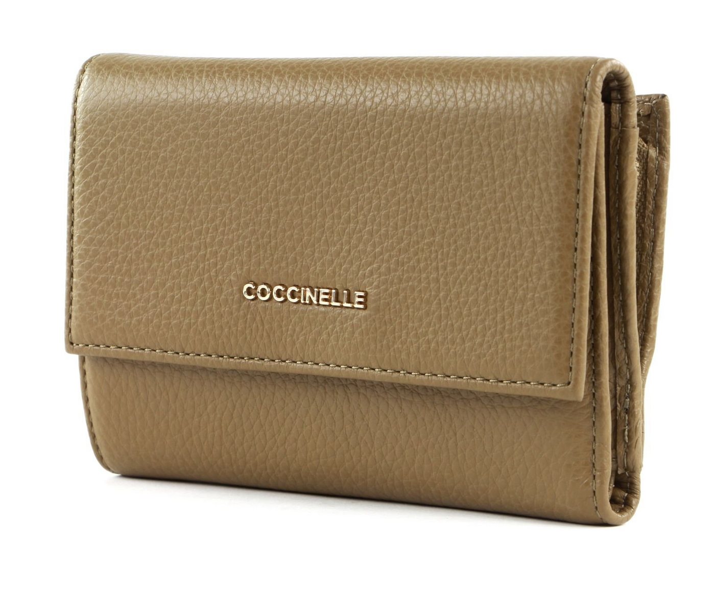 COCCINELLE Geldbörse Metallic Soft, aus echtem Rindsleder von COCCINELLE