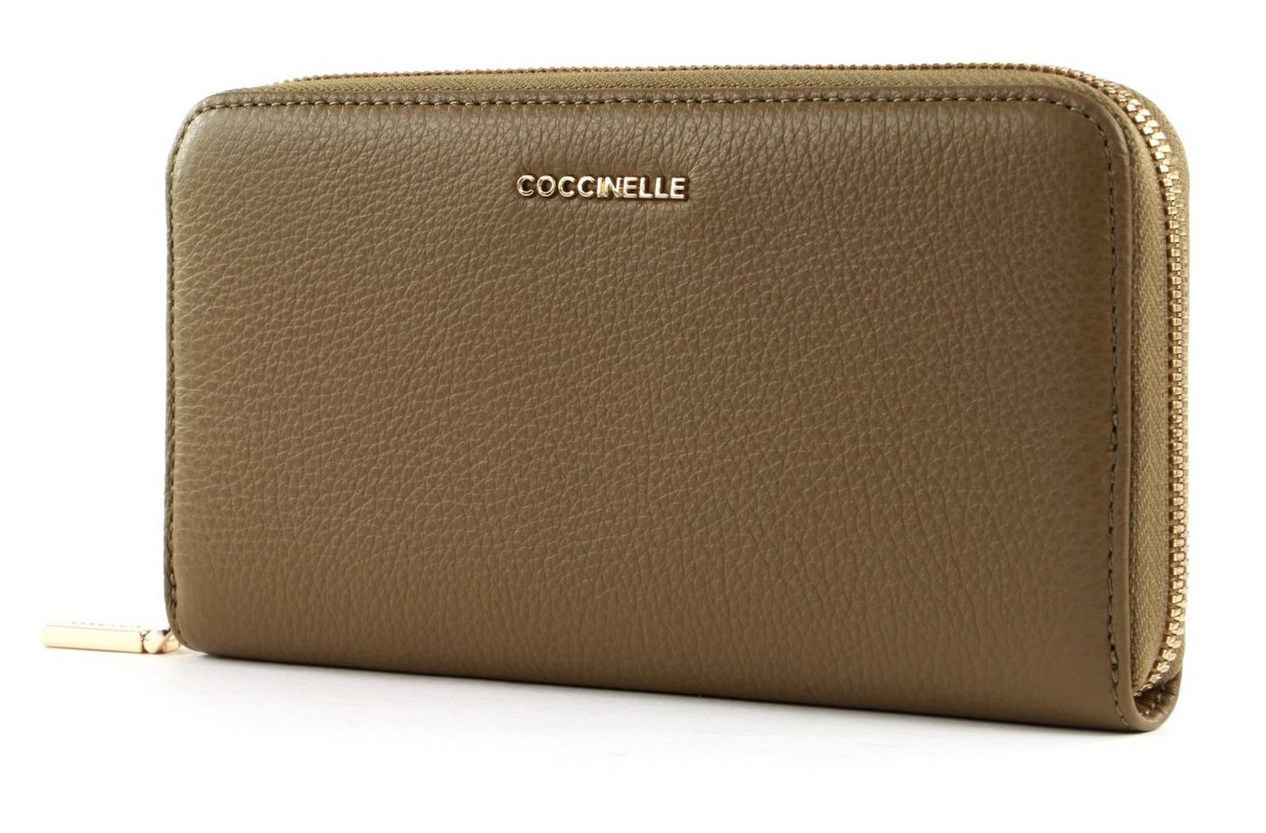 COCCINELLE Geldbörse Metallic Soft, aus echtem Rindsleder von COCCINELLE