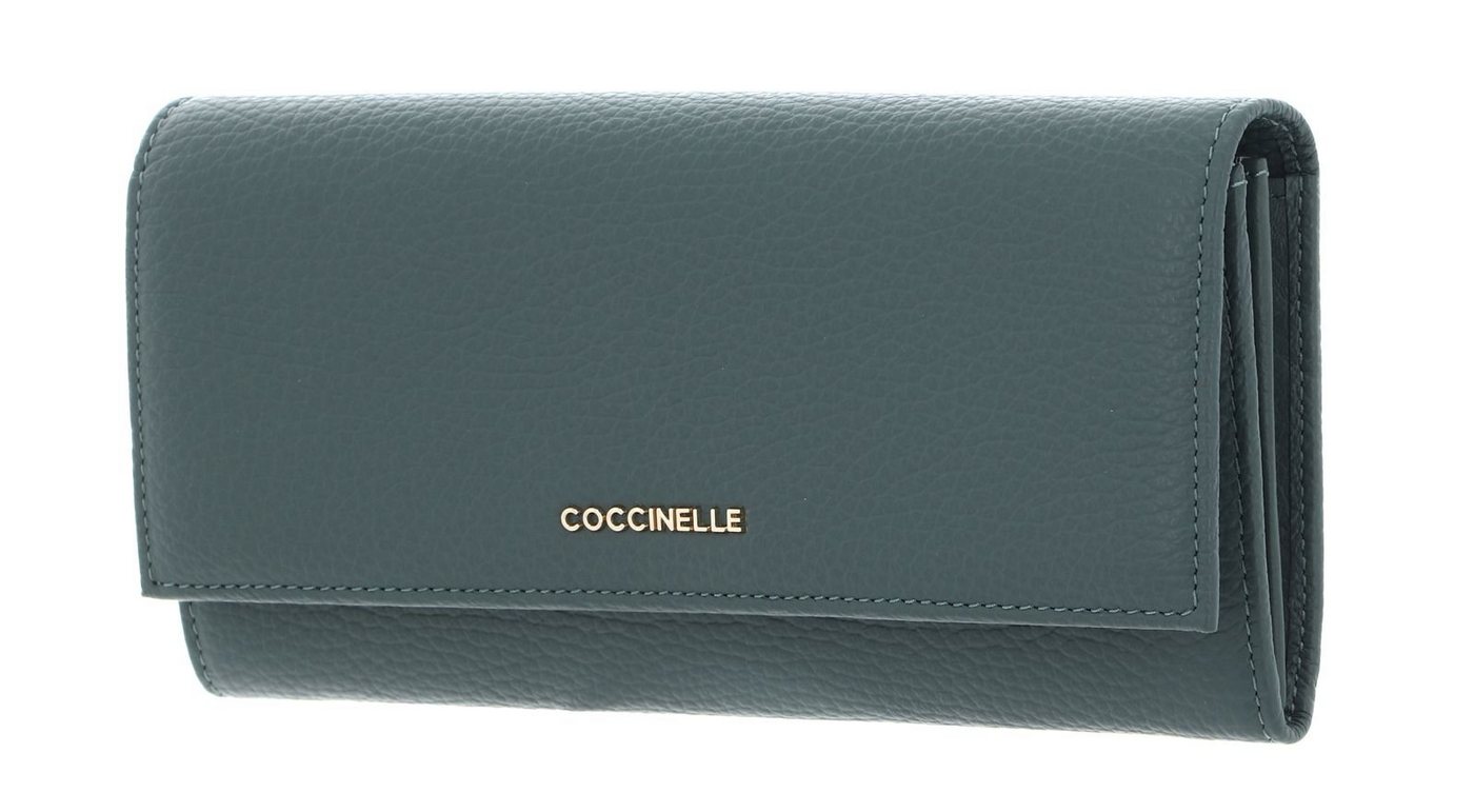 COCCINELLE Geldbörse Metallic Soft, aus echtem Rindsleder von COCCINELLE