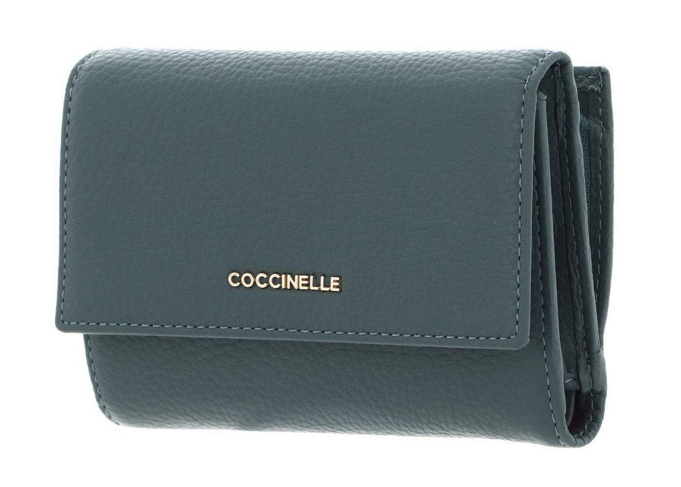 COCCINELLE Geldbörse Metallic Soft, aus echtem Rindsleder von COCCINELLE