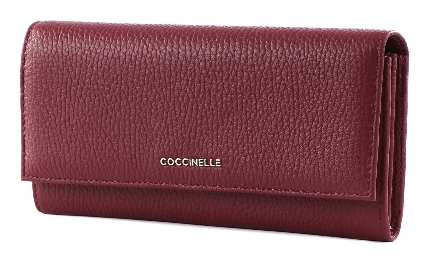 COCCINELLE Geldbörse Metallic Soft, aus echtem Rindsleder von COCCINELLE