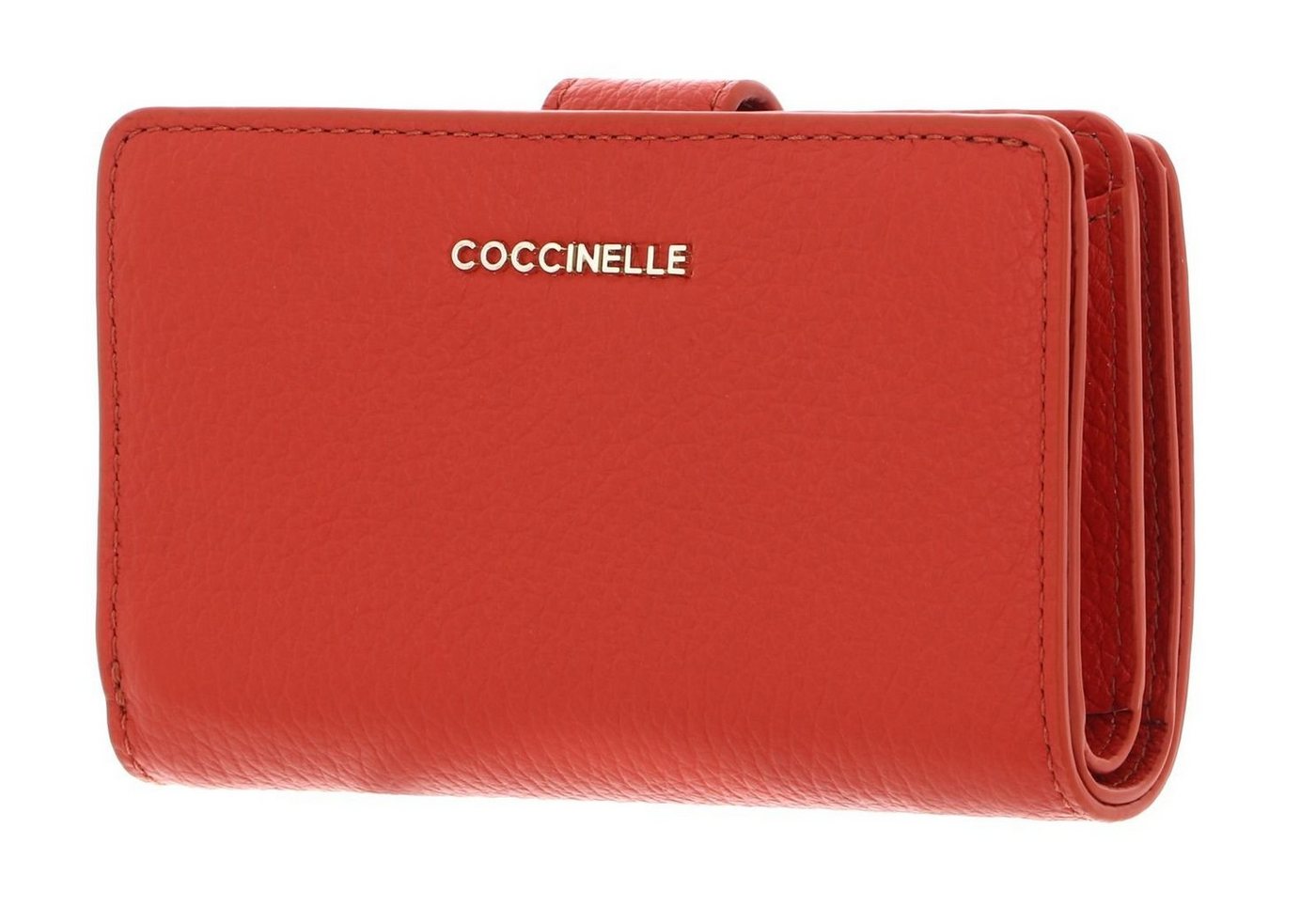 COCCINELLE Geldbörse Metallic Soft, aus echtem Rindsleder von COCCINELLE