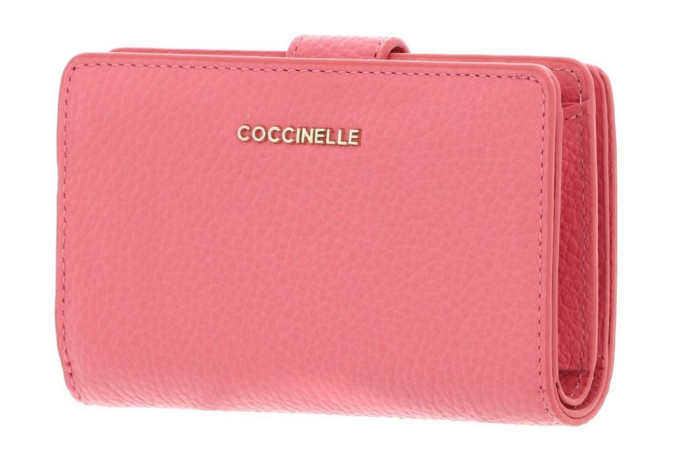 COCCINELLE Geldbörse Metallic Soft, aus echtem Rindsleder von COCCINELLE