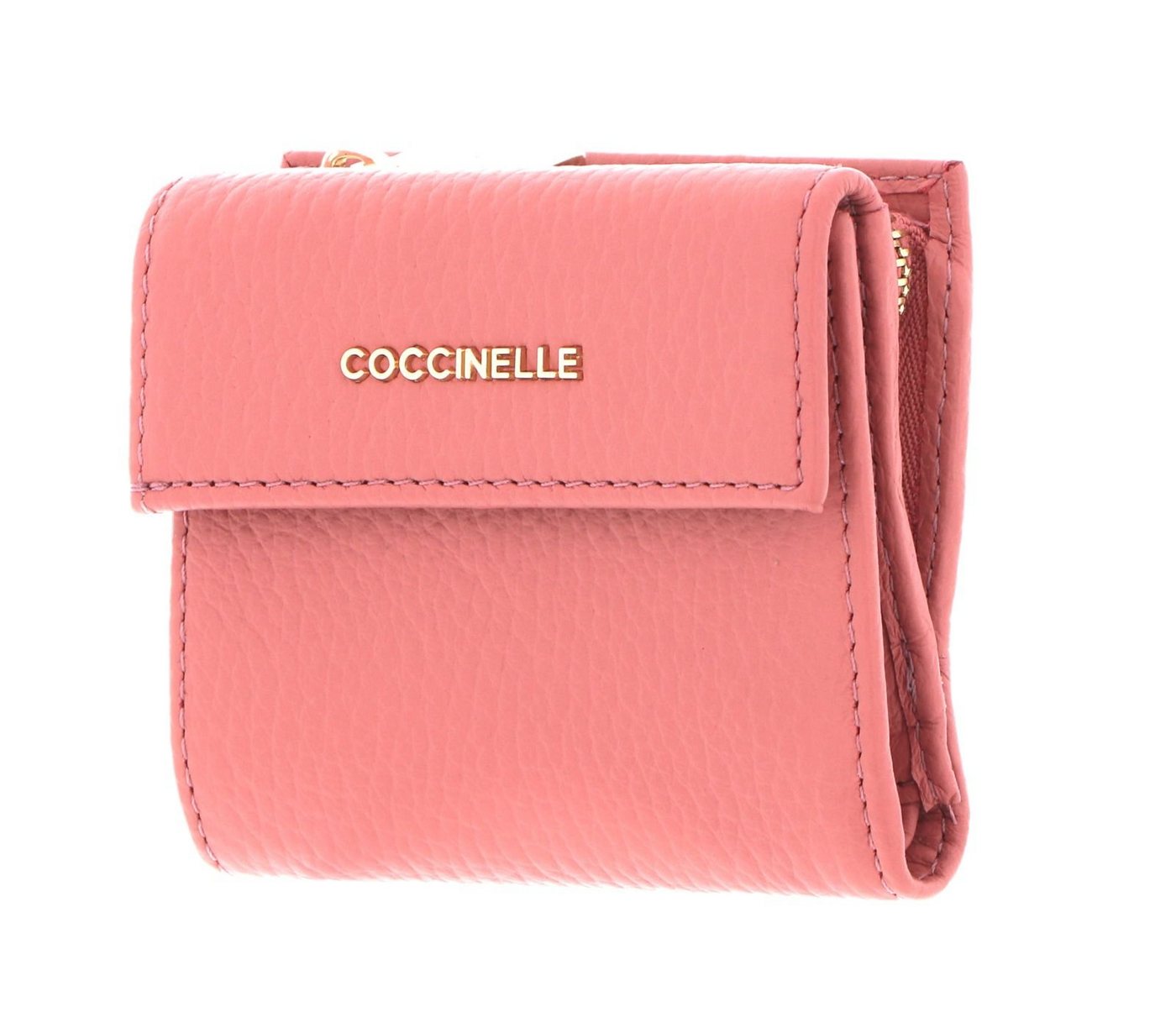 COCCINELLE Geldbörse Metallic Soft, aus echtem Rindsleder von COCCINELLE