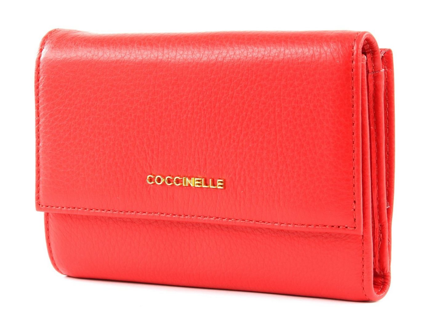 COCCINELLE Geldbörse Metallic Soft, aus echtem Rindsleder von COCCINELLE