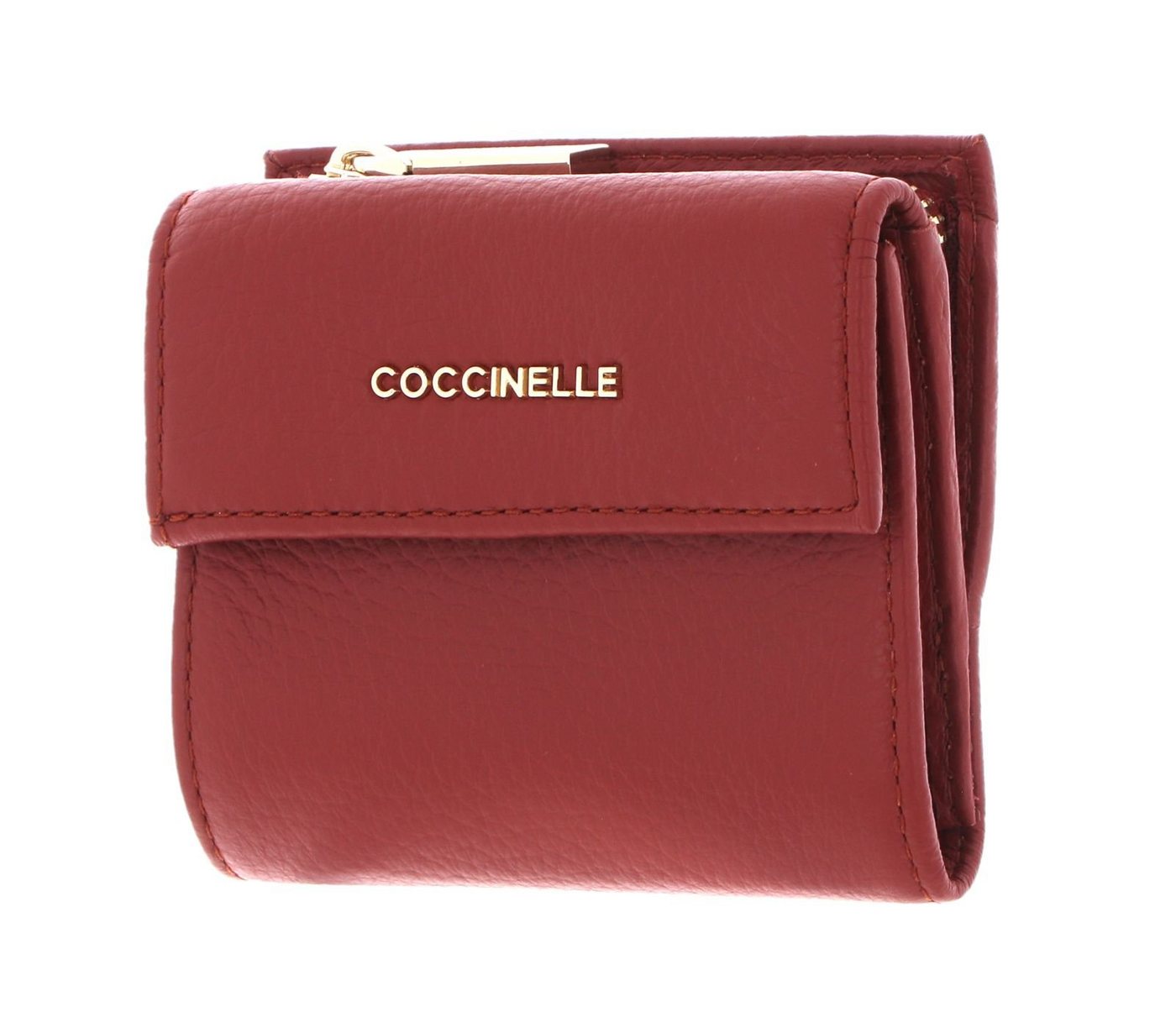 COCCINELLE Geldbörse Metallic Soft, aus echtem Rindsleder von COCCINELLE