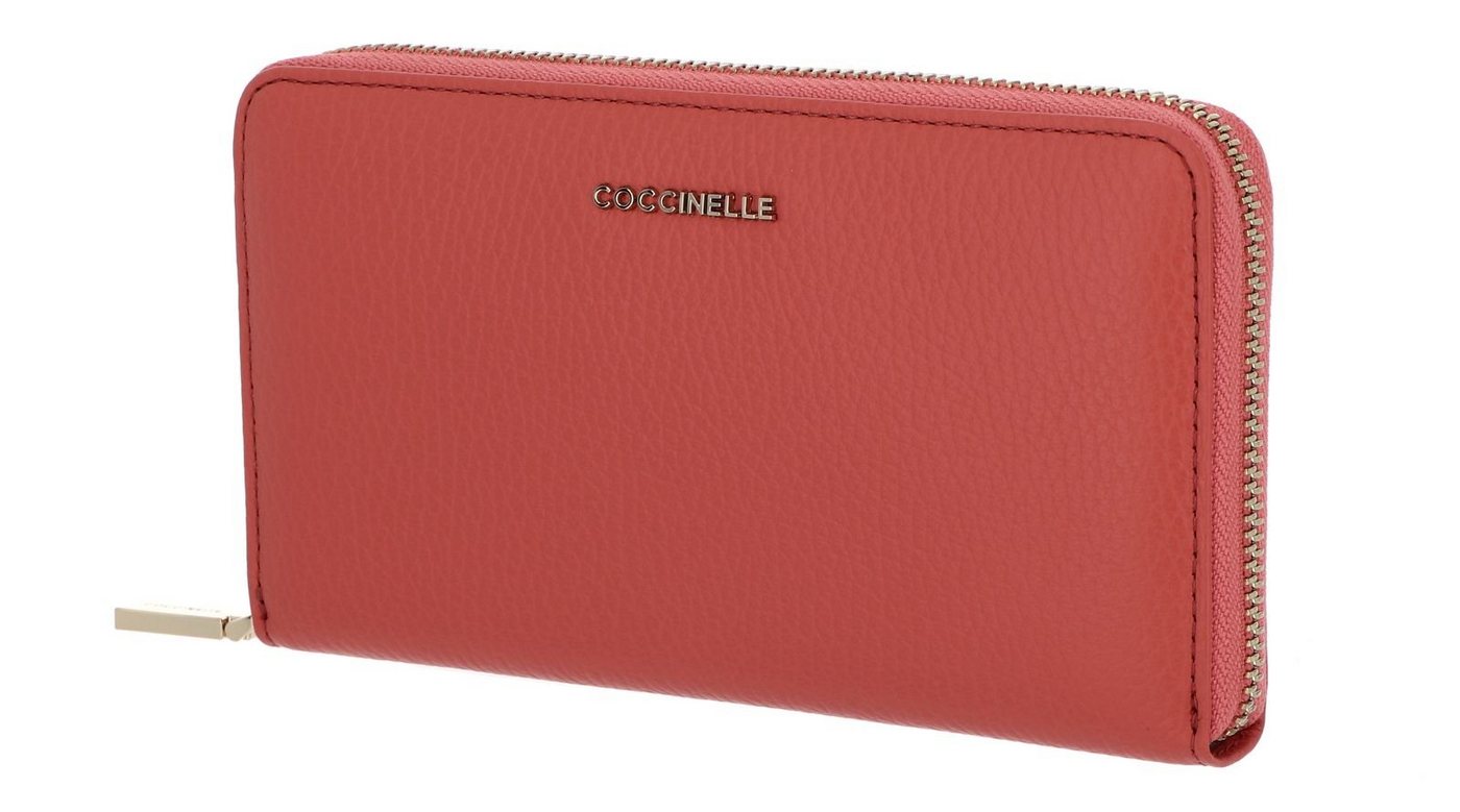 COCCINELLE Geldbörse Metallic Soft, aus echtem Rindsleder von COCCINELLE